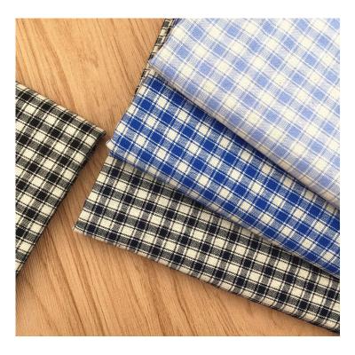 China Whosale Hot Sale 100% Cotton Fabric Shrink-Resistant Plaid 125gsm Skin-friendly For Tablecloth Suits Dress Cushion Men's Shirt for sale