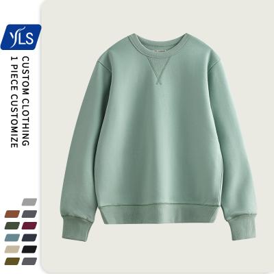 China Cotton 100 Logo Blank Plain High Quality Winter Warm Men's Pullover 470GSM Heavy Thick Sweatshirt Wholesale Anti-Shrink Custom Made for sale