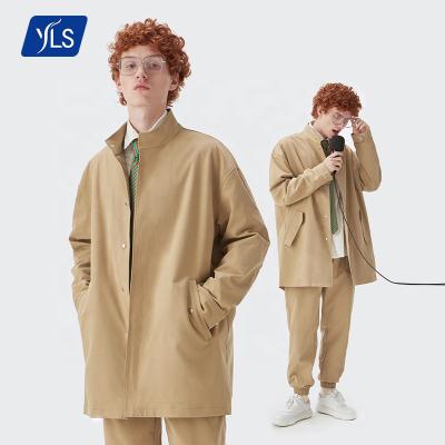 China YLS 280G Running Stretch Jacket Hot Sale Fashion High Neck Men Anorak Breathable Winter Jackets&Coats for sale