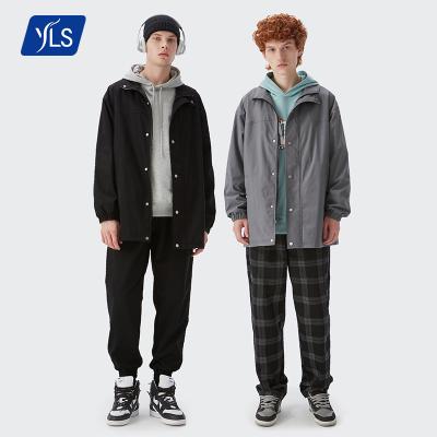 China YLS Winter Custom Logo Outdoor College Sports Breathable Warm Jacket Men's Oversized Fleece Jackets&Coats For Men for sale