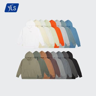 China 350G Fleece Size Streetwear Winter YLS Oversized Hoodie Plain White UK Unisex Warm Wholesale Anti-shrink Cotton For Printing for sale