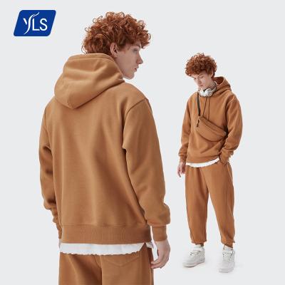 China YLS Quality Unisex Hoodie Men Autumn Winter Running Wear 350gsm Cotton Fleece Anti Shrink Custom Pullover White for sale