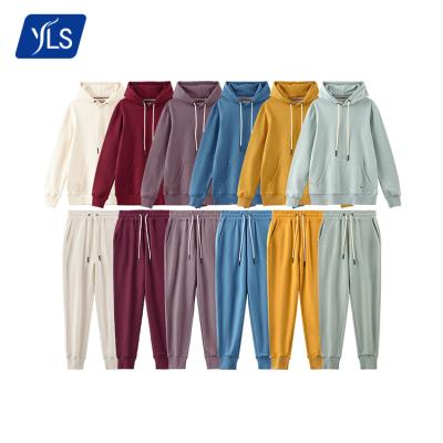 China YLS Guangzhou Sweatsuit Custom Wholesale 100 Seller Wholesale 100 Breathable Cotton Logo Women Men Hoodies Jogging Sweat Suits for sale