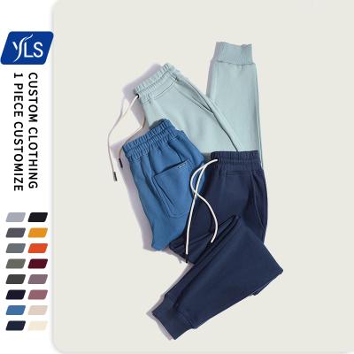 China YLS Wholesale Men's Anti-pilling Jogger Pants 360GSM French Terry 100 Cotton Mens Casual Slim Fit Sweatpants for sale