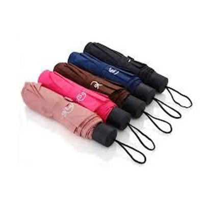 China Minimalist High Quality Portable Metal Colorful UV UV Standard Size Anti Folding Cheap 3 Fold Umbrella for sale