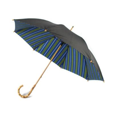 China Double Layer CLASSIC High End Black Straight Custom Windproof Umbrella for sale