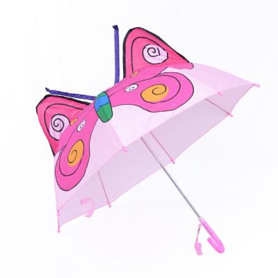 China Traditional Cute Butterfly 3d Animals Small Size Umbrella For Kids for sale