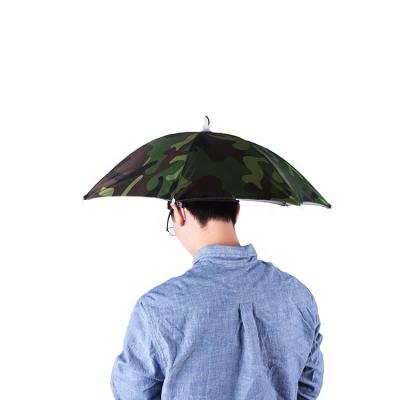 China Wholesale High Quality 17 Inch Camouflage Camouflage Umbrella Hat Children Kids Umbrella for sale