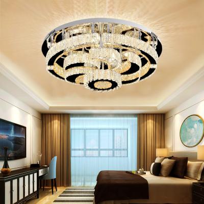 China Simple Royaleyes Customized Good Quality Crystal Ceiling Lighting Stepless Dimmable Antique Smart Pendant 3000K-6000K for sale