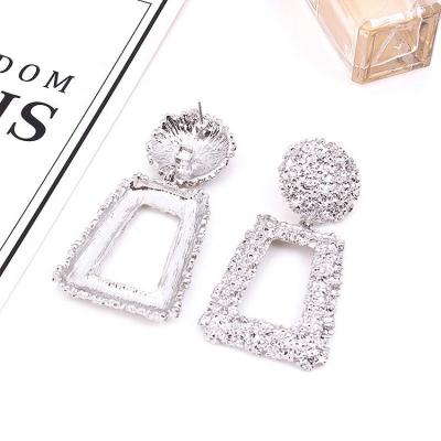 China Wholesale Boho Metal Vintage Geometric Statement Drop Earrings For Women Fashion Jewelry 2021 for sale