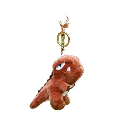 China European Hot Selling Tyrannosaurus Woolen Cartoon Woolen Key Chain Key Chain For Gentleman And Lady for sale