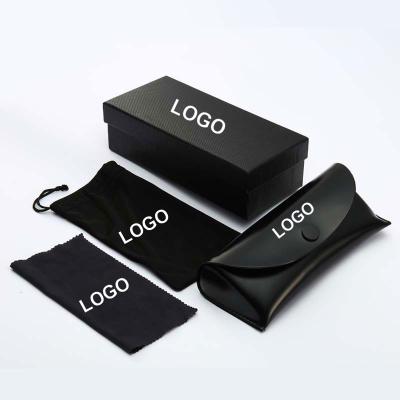 China The Other Logo Sunglasses Box Package Set Custom Made High Quality Wholesale for sale