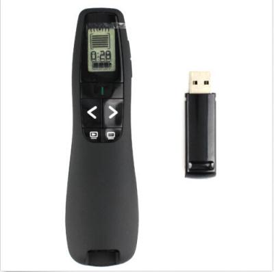 China R800 USB Wireless PPT Laser Presentation Remote Control with Green Laser Pointer for sale