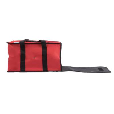 China Red soft-sided waterproof oxford insulated 1680D insulated pizza delivery bag for sale