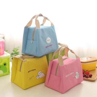 China Waterproof Recycle Best Cute Cartoon Kids Meal Prep Lunch Bag Aluminum Foil Ice Food Packing Cooler Bottle Bag Cheap For School for sale