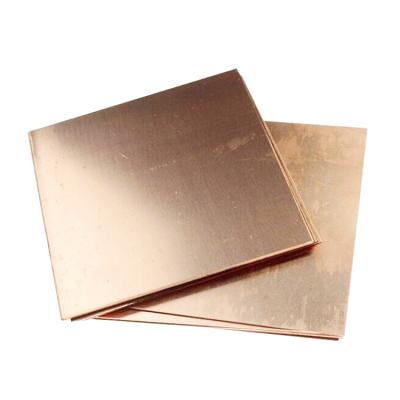 China Industrial Pure Copper Sheet Thickness 5mm Price 4ft x 8ft for sale