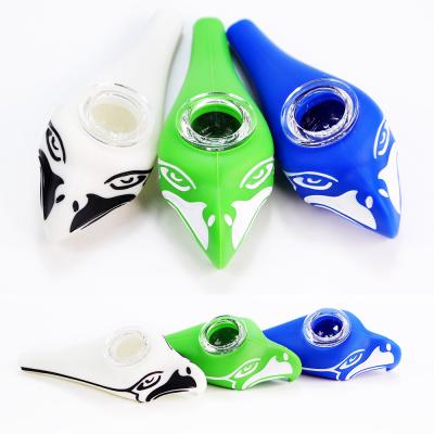 China BEYOU Modern Fast Shipping Silicone Herb Weed Pipe Smoking Pipes Dry Cartoon Tobacco Pipe for sale