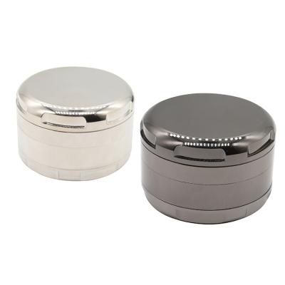 China Custom 4 Layer Beyou Grinder 4 Piece 63mm Herb Grinder Zinc Alloy Weed Tobacco Grinder for sale