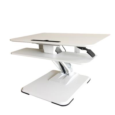 China (Height)Adjustable Ergonomic Sit-Stand Desk Workstation Position Desk Converter for sale