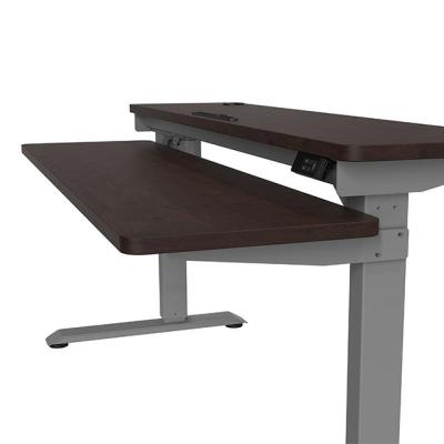 China Adjustable Modern Height Sit To Stand Two Tier Electric Standing Desk for sale