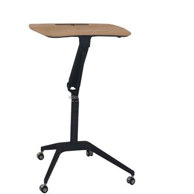 China (Height) One Column Gas Lift Mechanism Adjustable Height Adjustable Table For Laptop Desk Use for sale