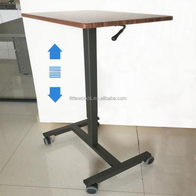 China (Height)Adjustable Shock Absorber Hydraulic Lift Adjustable Desk For Office Home Use for sale