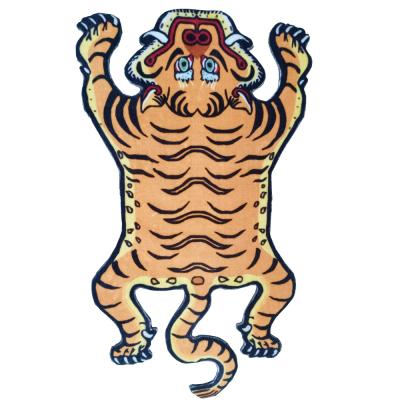 China Stain Resistant Hot Sale Animal Printed Tiger Shape Rug Nylon Printed Tibetan Rugs Living Room 3d Digital Printed Area Rugs for sale