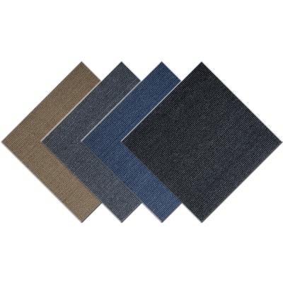 China PT03 Modern 50X50CM Office And Commercial Area PP Loop Pile Carpet Tufted Tile for sale