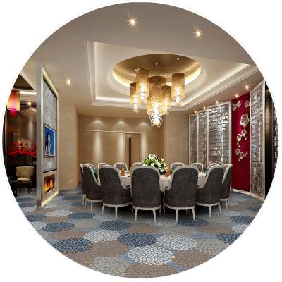 China Stain Resistant Lobby And Ballroom Modern Design Wall To Wall Broadloom Axminster Hotel Carpet for sale