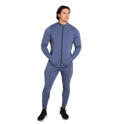 China Two Piece Men's Tracksuits Set Breathable ENERGY Cotton Spandex Zipper Sweatshirt Strings Full Adjustable Sweatpants Wholesale for sale