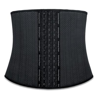 China Exercise and fitness 25 bone latex waist trainers antibacterial steel belt for ladies for sale