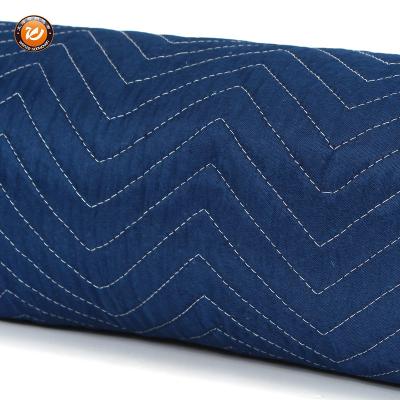 China Disposable hot sale 72*80 inch polyester moving pad packing blankets heavy duty furniture protection for sale