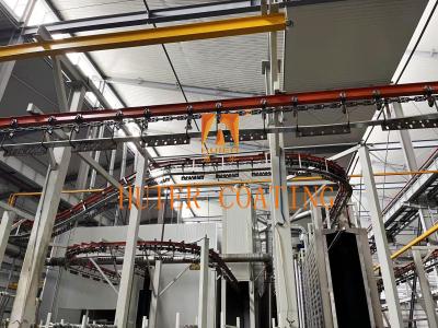 China Ceiling Mounted Overhead Chain Conveyors With PLC Control And Adjustable Speed for sale