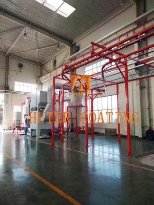 China Automatic Touch Screen Horizontal Powder Coating Line 16 PCS Standard for sale