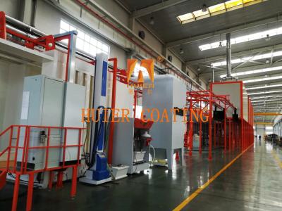 China 16 Injector Fully Automatic Powder Coating Line With Enhanced Corrosion Resistance powder coat paint line for sale