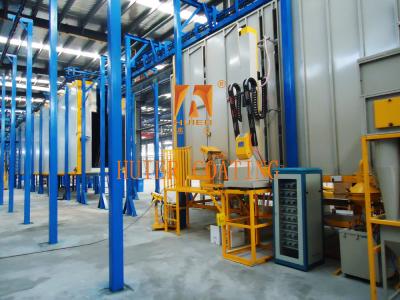 China Automatic Electrostatic Powder Coating Line with 12000 Gauss Magnetic Field Strength for sale