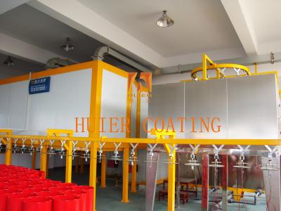 China Customize Coating Color Automated Powder Coating Line Chain / Mesh Belt Conveyor Type for sale