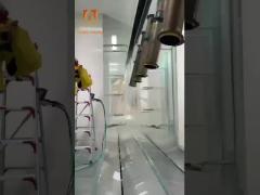 Strength Industrial Electrostatic Powder Coating Line With Automatic Operation