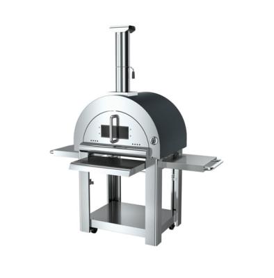 China Hot Sale Height Adjustable Stainless Steel Charcoal Outdoor Wood Fire Pizza Oven for sale