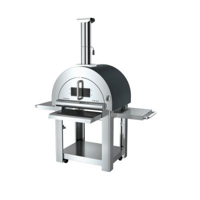 China Adjustable Height Commercial Outdoor Wood Fired Stainless Steel Pizza Oven for sale