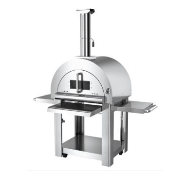 China Small Size Factory Price Adjustable Stainless Steel Outdoor Wood Burner Pizza Oven for sale