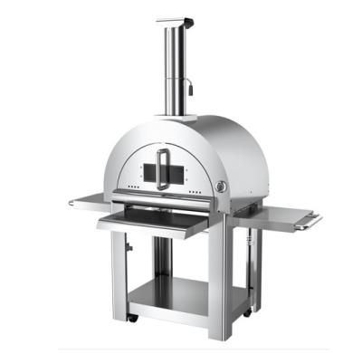 China Stainless Steel Adjustable Large Size Commercial Pizza Ovens Outdoor Wood Fired Size Pizza Oven for sale