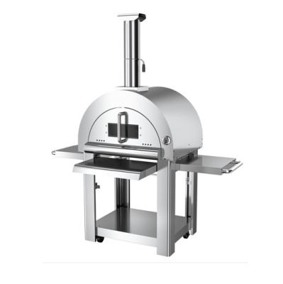 China New Design Adjustable Height Stainless Steel Wood Fire Outdoor Pizza Oven for sale