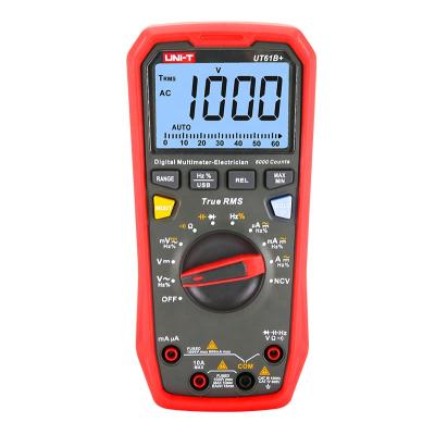 China UT61B+ UT61B 1000V AC Volt Amp Ohm True Meter Diode RMS Digital Temperature Resistance-Capacitance Tester UT61B+ for sale