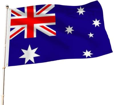 China Health Care Institute National Flags Professional Polyester Factory Supply Australian Flag With Clear Heat Sublimation Printing for sale