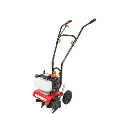 China Mini Hotels UM Power 52cc 2 Stroke 22200w Cylinder Hand Push Two Wheel Agricultural Single Wheel Tiller Cultivator for sale