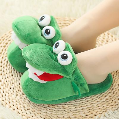 China CUSHIONING 2021 Wholesale Soft Unicorn Home House Winter Rabbit Plush Animal Slippers Soft Green for sale