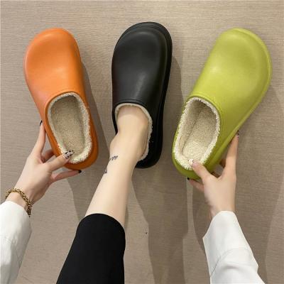 China CUSHIONING Free sample 2021 wholesale soft winter to work out furry stripe custom raw slippers soft logo plush for sale