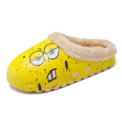 China CUSHIONING 2021 Free Sample Winter Wholesale Soft Women Custom Slippers Down Material Warm Slippers Fuzzy Slides for sale