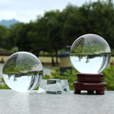 China Europe Factory Direct Sales Transparent Home Furniture Opening Gifts Laser Lettering Logo Bubble Ball Color Light Crystal Smooth for sale